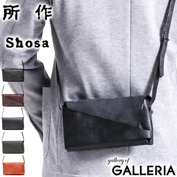 所作 ショルダーバッグ SHOSA ショサ BRIDLE ブライドル ショルダーポーチ 斜めがけ 小さめ ミニショルダー 革 本革 レザー メンズ レディース Shoulder-Pouch
