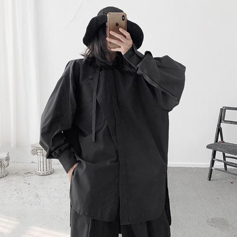 春の新作レディース長袖シャツ非対称フロントショートバックロングファッションレトロリテラリー長袖シャツトレンディファッションオールマッチレディースシャツカジュアル 5,399円