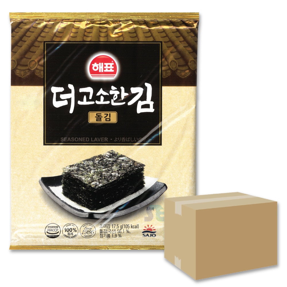 韓国味付けのり 全形 7枚入り 1BOX 40袋入り / 焼きのり 韓国のり 輸入元直送