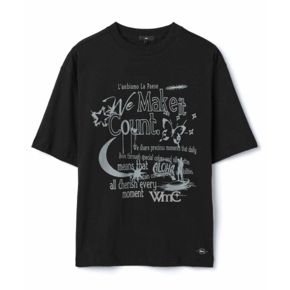 WMC Vintage Collage T-Shirt BLACK O-MOBAS4M52506