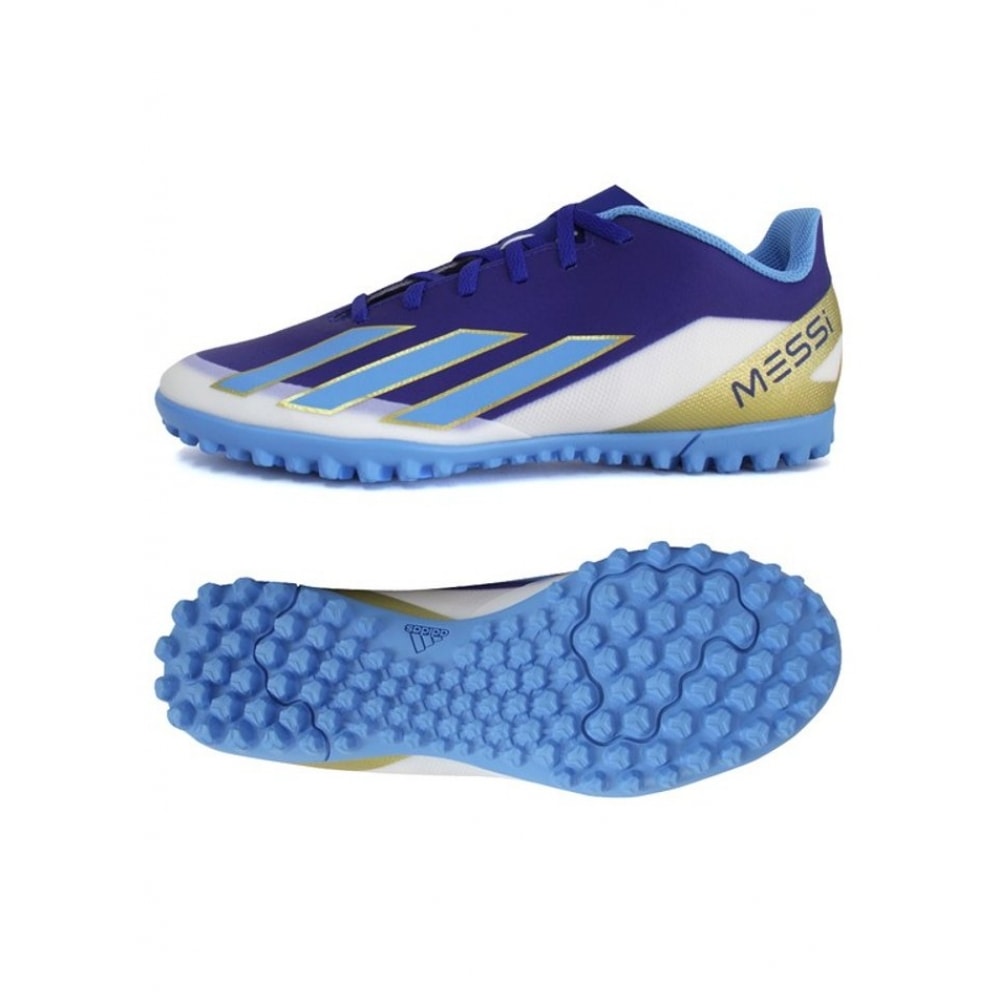 アディダス クレイジーファスト クラブメッシ TF 人工芝用サッカーシューズ ブルーゴールド ID0726