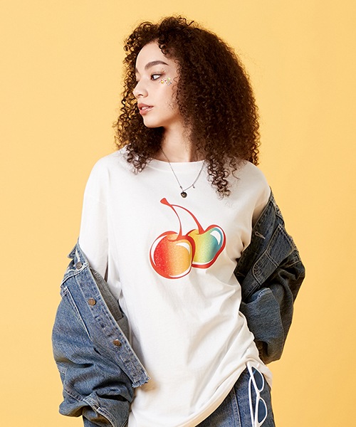 Polaroid Big Cherry T-shirt IVORY