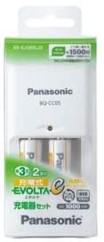Panasonic EVOLTAｅ エボルタ 単3形ニッケル水素電池2本付充電器セット BK-KJQ
