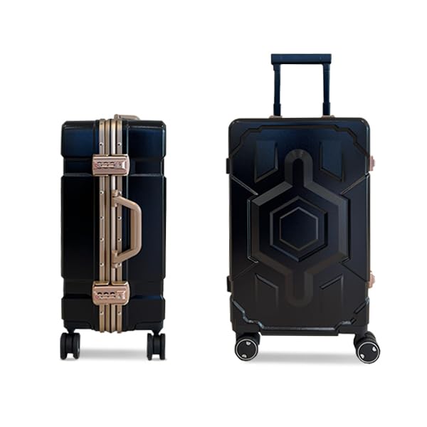 [retoo] TANKシリーズ プレミアムスーツケース 10年保証 キャリーケース 78L 出張 国内 海外 旅行用品 (XL(30inch) ブラックゴールド)