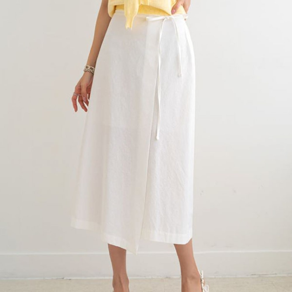 [NAK21] サイドフロントスリットバックバンディングロングスカートDM52-P-04