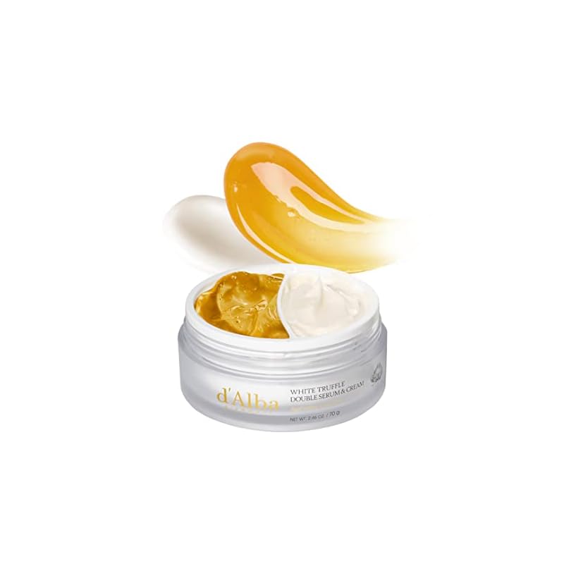 ダルバ(dAlba) ホワイトトリュフ ダブル セラムアンドクリーム 70ｇ 保湿ケア セラム クリーム ナイトクリーム ベタつかない ツヤ肌 乾燥肌 弾力 フェイス ヴィーガン