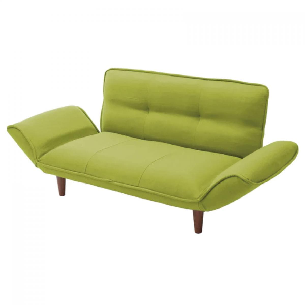 【I】セルタン カウチソファ 2人掛け KAN ダリアングリーン 日本製 リクライニング 座面ポケットコイル ソファ CELLUTANEA A01p-562GRN【受注生産