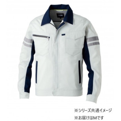 桑和 964 長袖ブルゾン(反射材付き) Mサイズ シルバーグレー(22) SOWA