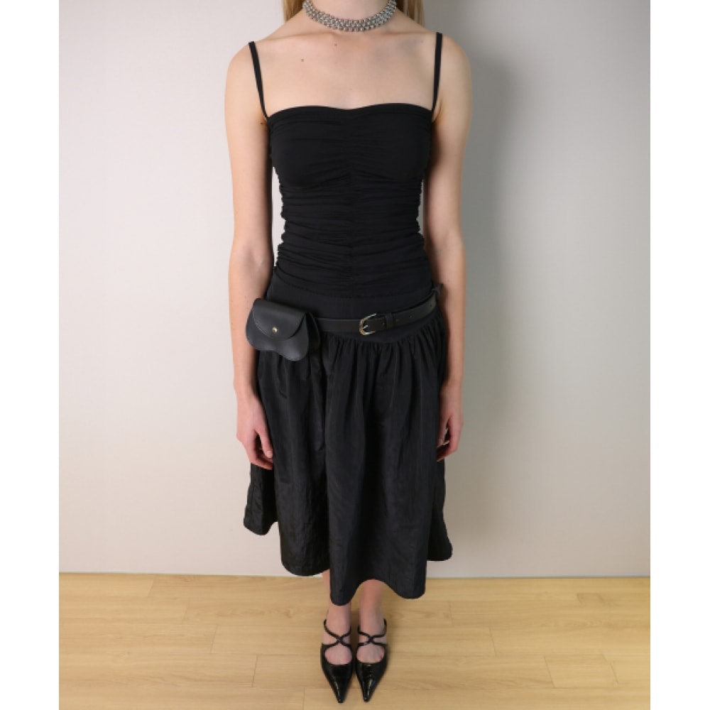 LOSESLEEPOVER ナイロンレースシュリングロングスカート *ブラック 18,218円