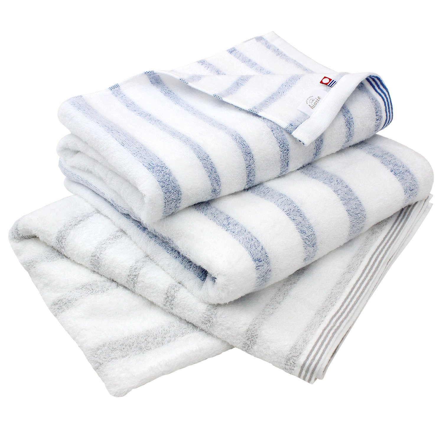 今治タオル バスタオル 3枚セット やわらか 瞬間吸水 速乾 部屋干し 綿100% 日本製 今治 認定 ヒオリエ ミスト(アソート2色01)