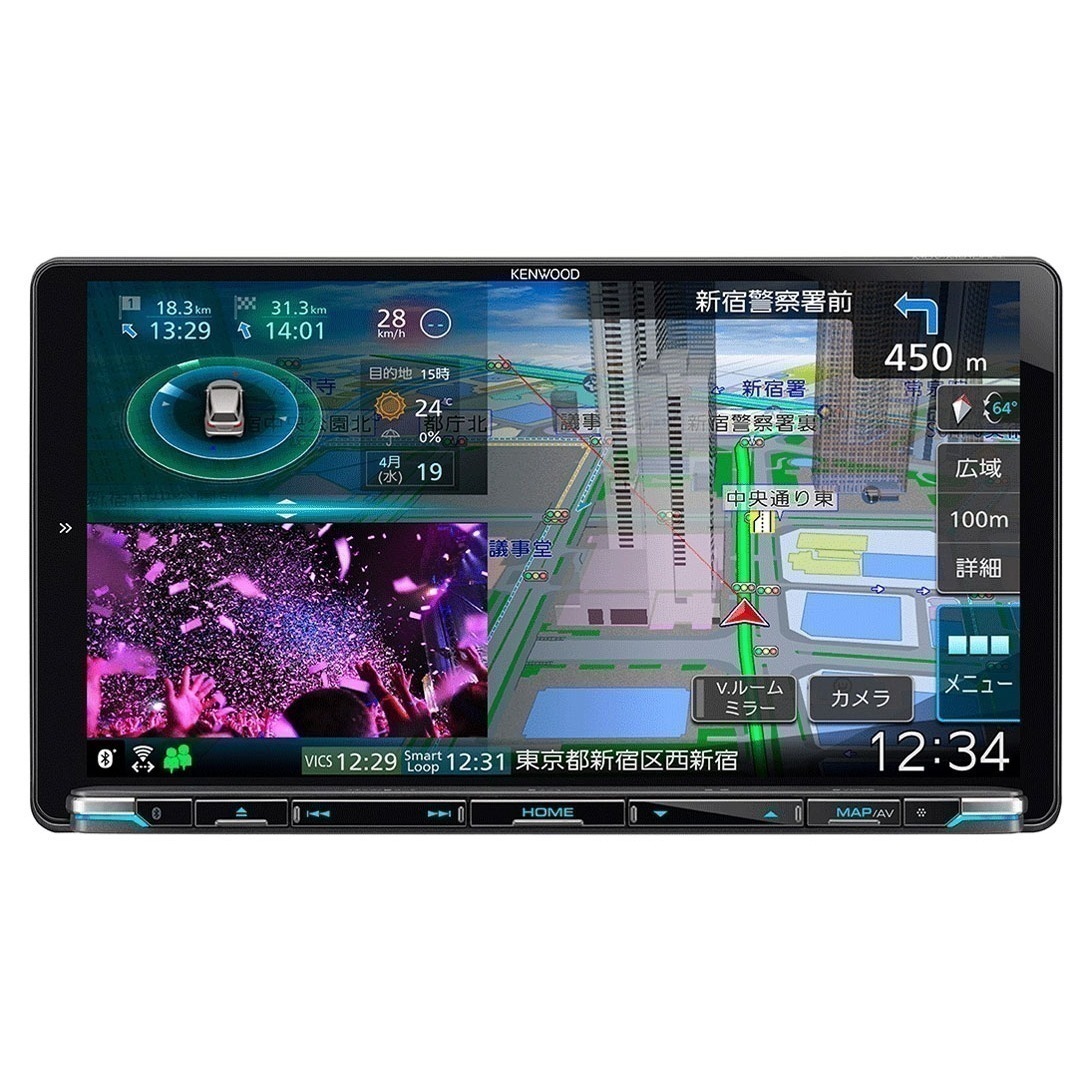 彩速ナビ MDV-M910HDL [9V型 フルセグチューナー内蔵DVD/USB/SD AVナビゲーション]