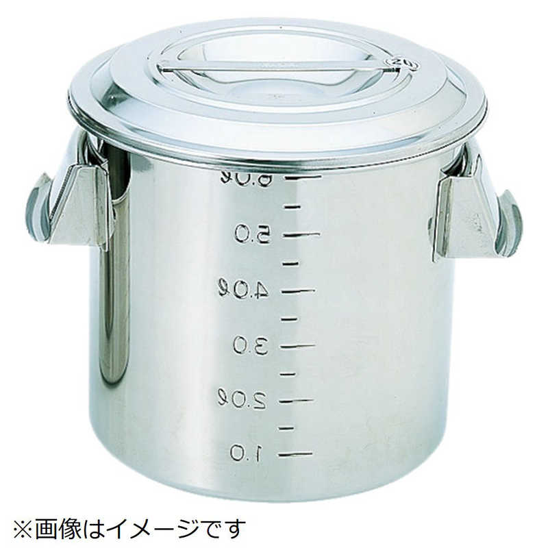 トラスコ中山　ステンレスキッチンポット蓋付 360×360 36L 手付　TSH4636