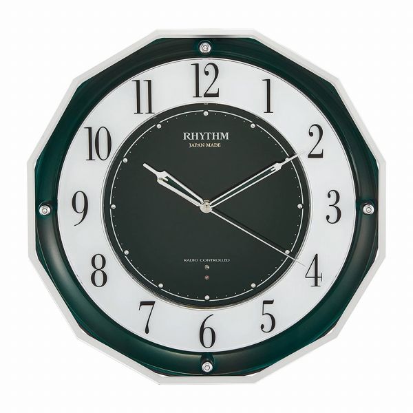 取寄品 正規品 RHYTHM リズム時計 4MY846SR05 スリーウェイブ スリーウェイブM846 アナログ表示 掛け時計