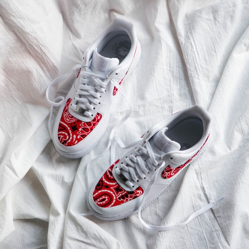 NIKE Air Force1 ペイズリーカスタム男女兼用シューズ