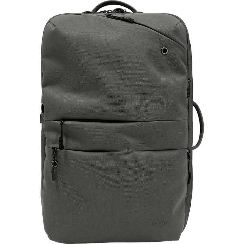 FULCRO　カジュアルリュック ビジネスリュック PC対応 15インチ 16L 拡張時25L A4 撥水 ダークグレー　fma-0017-DGY