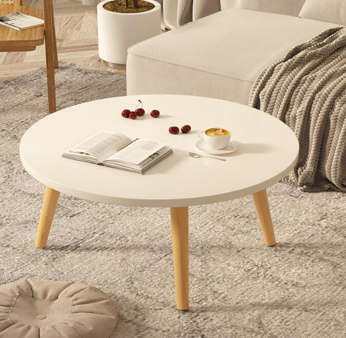 おしゃれなインテリア日式木製円形テーブルリビングルーム　コーヒーテーブル モダンミニーヒーテーブル　お茶テーブル洗練された印象　お気に入り