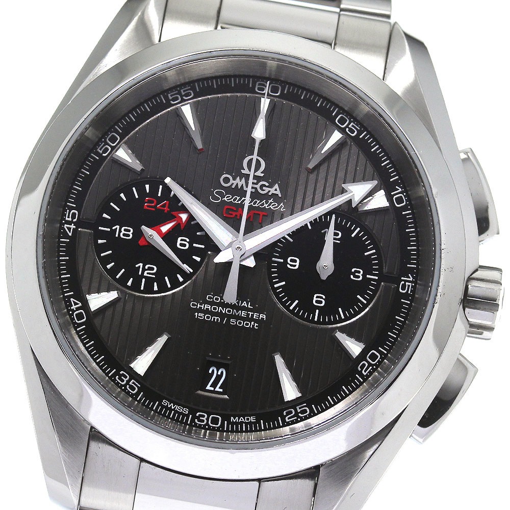 オメガ OMEGA 231.10.43.52.06.001 シーマスター 150M GMT クロノグラフ 自動巻き メンズ _792075【中古】