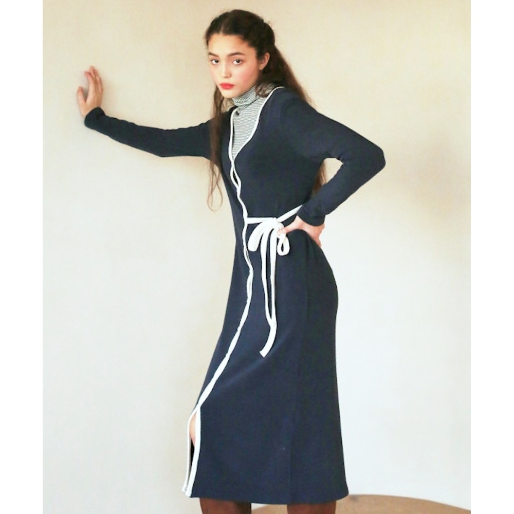 ラーティジェント LH ロングカーディガン(ネイビー)