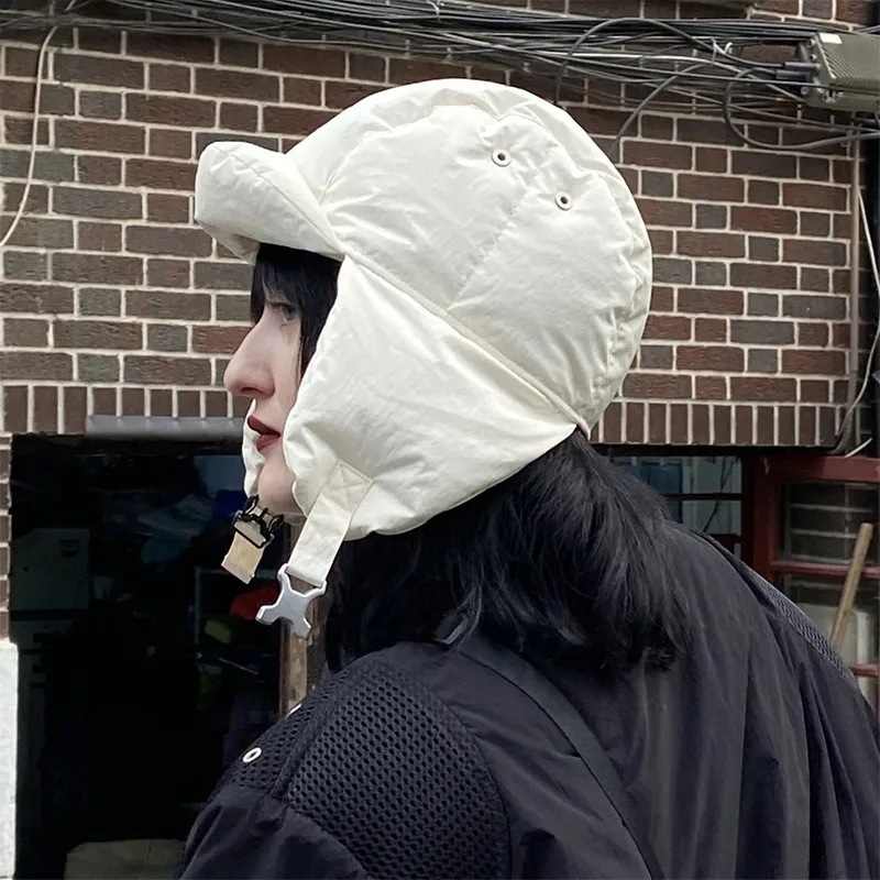 女性と男性のレトロな耳の保護飛行ボンバーハットイヤーパッド付き厚い暖かい乗馬スキー屋外冬