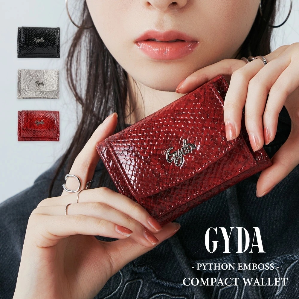 PYTHON EMBOSS ミニ財布 レディース ブランド パイソン ヘビ柄 蛇 GY-W363 おしゃれ
