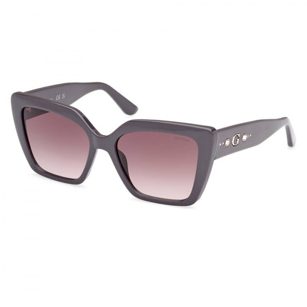 ブラウングラディエンキャットアイレディースサングラス GU00162 20F 55