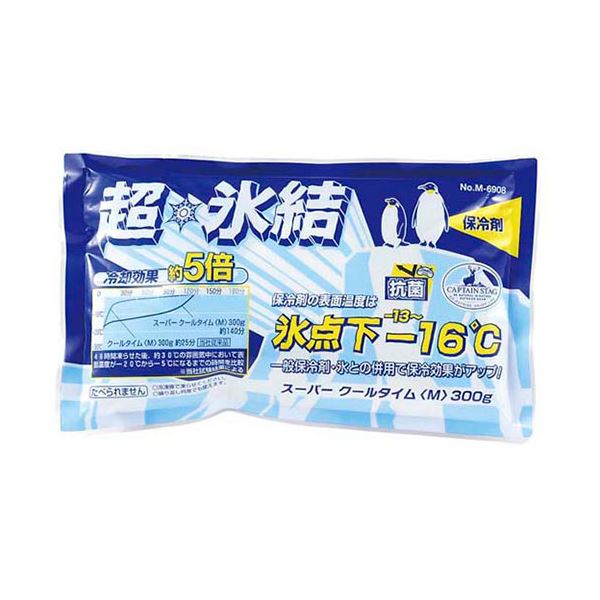 [5セット] キャプテンスタッグ スーパークールタイムM 300g M-6908X5
