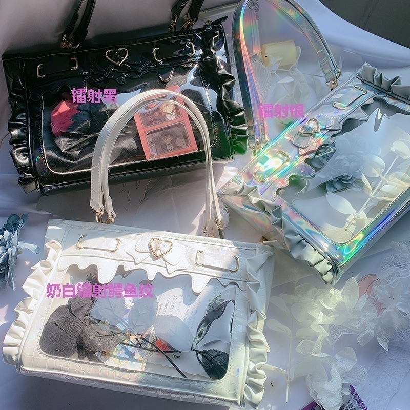 ２点で13o円OFF！【最安値挑戦】新型チェリージャム痛バッグ通勤サイズ食事量トートバッグ斜め掛けエレガントレース日常カジュアルバッグ 品質良い