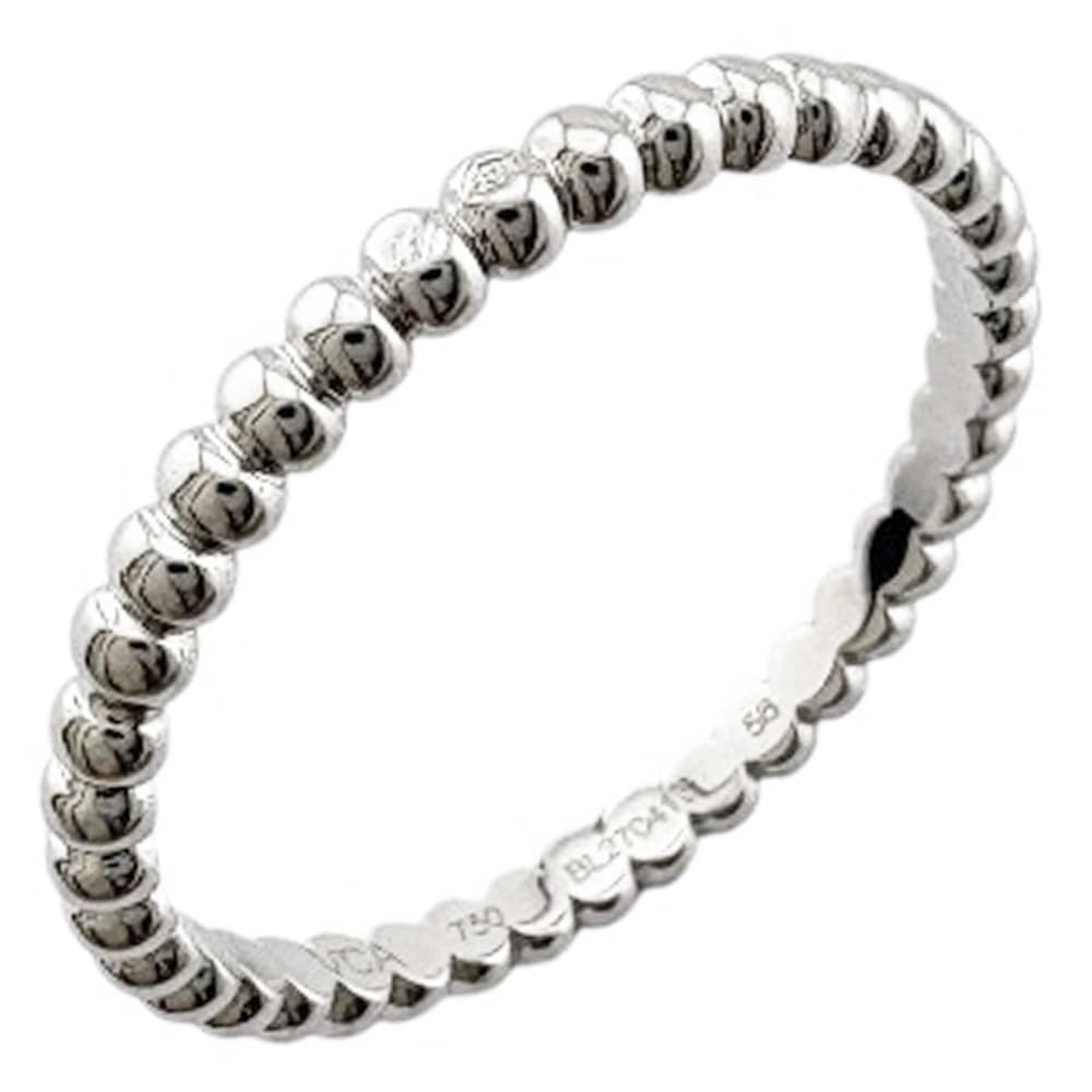 ヴァンクリーフ＆アーペル ペルレ ゴールドパール リング 指輪 15.5号 18金 K18ホワイトゴールド Van Cleef & Arpels 中古 美品