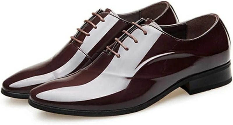 ドレスシューズ ビジネスシューズ メンズ おしゃれ 大きいサイズ 通気 軽い 歩きやすい エナメル ポインテッドトゥ コンフォート ドレス用 脚長 スーツ用 タキシード 紳士靴