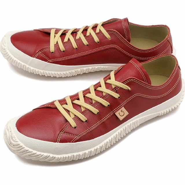 スニーカー [SP110-10] SP-110 メンズレディース SPM-110 日本製 カンガルーレザー MOVE スピングル ムーブ Red レッド