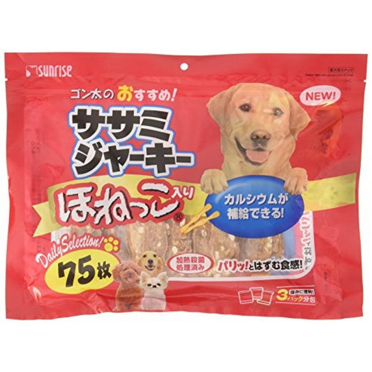 大容量！サンライズ ゴン太のほねっこ ささみふわわ 90袋＋おまけ4袋！！ サンライズ ゴン太のほねっこ ささみふわわ（4973321941955
