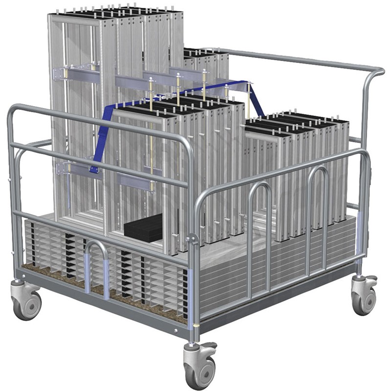 (代引き・個人宅・北海道・沖縄への配送不可)三和体育 カンランセキシュウノウキャリー2ダン5レンベッ 学校機器 器具 (s7012)