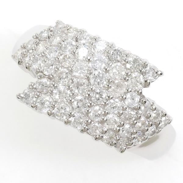 PT900 プラチナ リング 指輪 16.5号 ダイヤ 1.00 カード鑑別書 ジュエリー 中古 56,320円