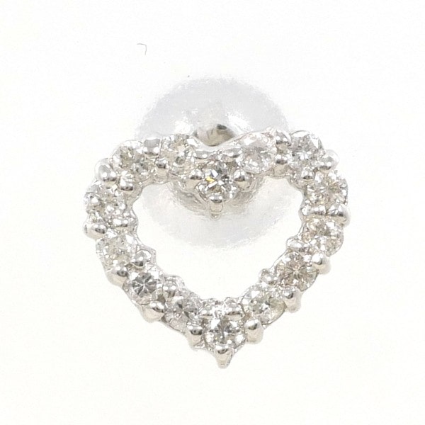 PT900 プラチナ ピアス(片耳) ダイヤ 0.10 総重量約0.4g ジュエリー 中古