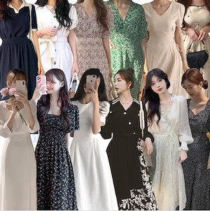 2023新入荷春夏服ロングワンピースかわいい半袖スカート韓国ファッションフラワーロングスカート