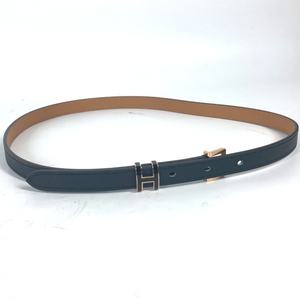 ベルト ベルト ポップH 15 Hロゴ ファッション小物 細ベルト エプソン ブラック