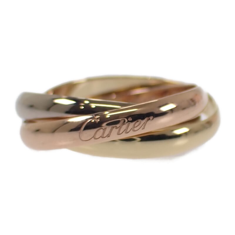 トリニティ SM B4086152 リング 指輪 K18WG K18YG K18PG 12号 52 レディース【Aランク】