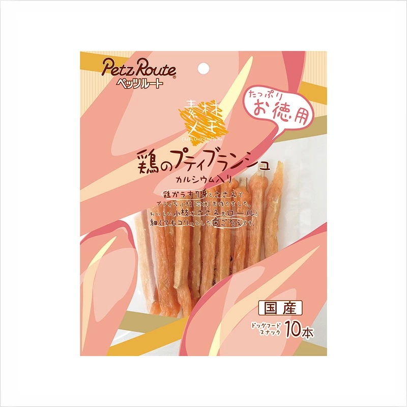 【12個セット】ペッツルート 素材メモ 鶏のプティブランシュ お徳用 10本