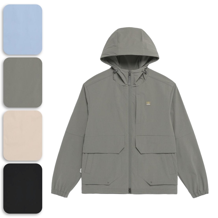 リオ STRETCH SEMI OVERSIZE HOOD PULL ZIP-UP (N261UFT990)