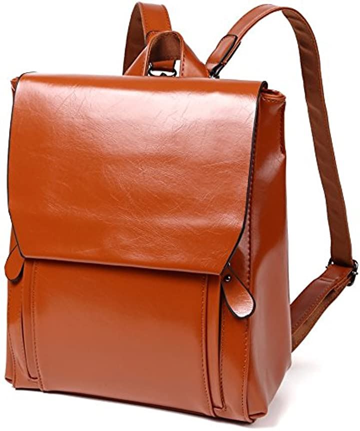 リュック レディース PU レザー かわいい おしゃれ 通勤 防水 全5色 ブラウン(01 ブラウン