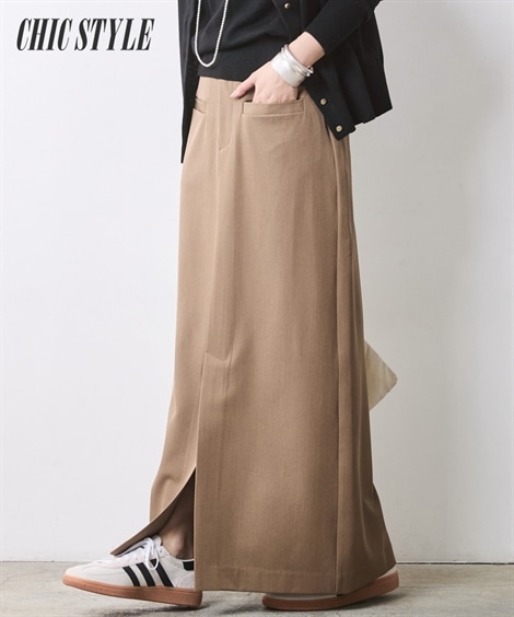 ロングスカート タイトマキシスカート 大きいサイズ有 シックスタイル