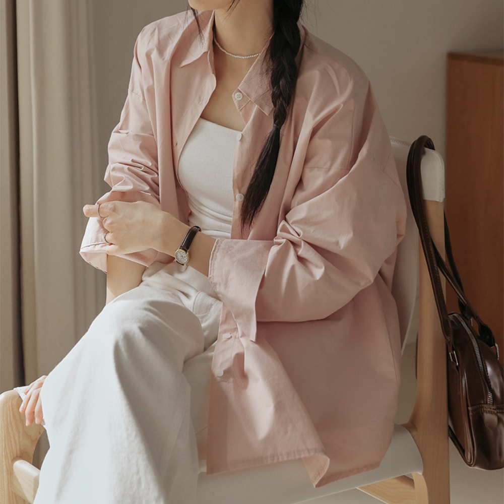 チェリーナベーシックバクシーコットンシャツ