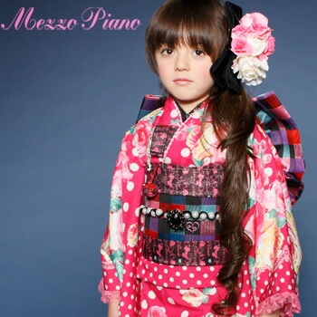 レンタル七五三 着物 7歳 フルセット レンタル 七五三 着物 mezzo piano(メゾピアノ) 七五三 四つ身 着物フルセット ひなまつり 着物 衣裳消費税込み