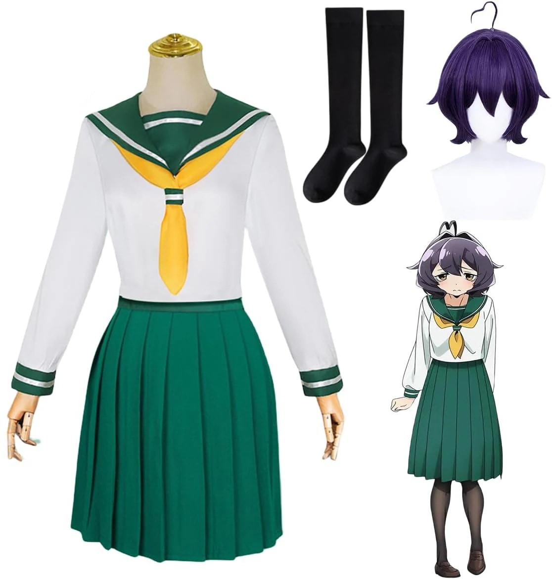 コスプレ衣装 柊うてな 魔法少女にあこがれてコスプレ 衣装ウィッグ付き JK制服 セーラー服 イベント パーティー 変装 演出服 クリスマス パーティー