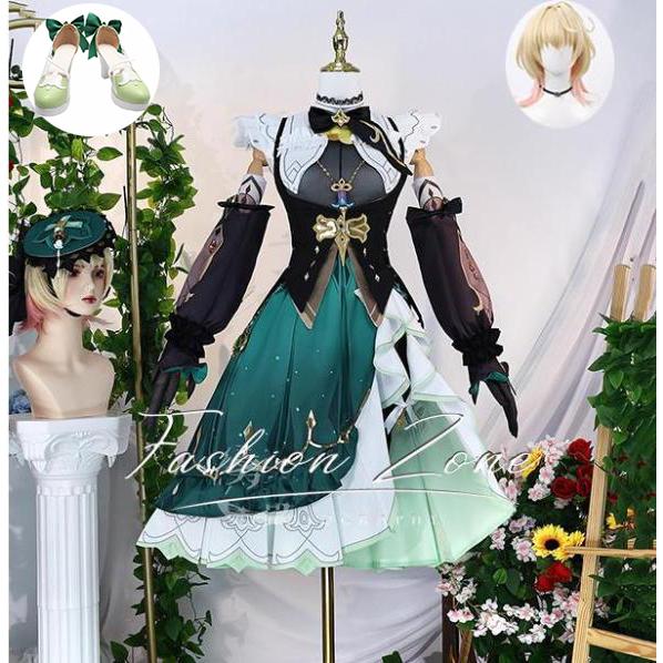 原神 げんしん 風 エミリエ Emilie 調香師 コスプレ衣装 ウィッグ 靴 cosplay ハロウィン 演出服 変装