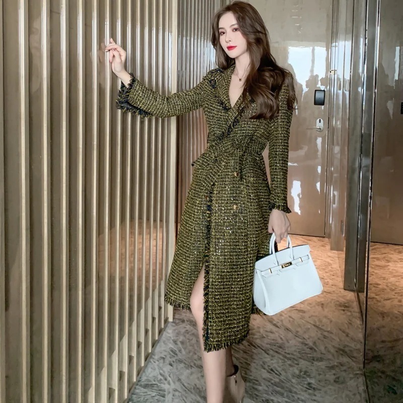 【Fellow 20％割】【JY.上品】 秋 ラジャー コート トレンチコート フリンジ 着痩せ 大人 アウター30%までに制限