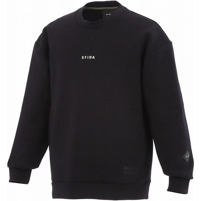 WINTER WARM T/C スウェットクルー SA-24513 フットサル スウェットトレーナー sa24513-blkメンズスポーツウェア