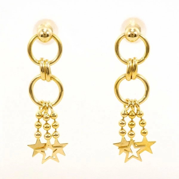 K18 18金 YG イエローゴールド ピアス 総重量約1.6g ジュエリー 中古 24,795円