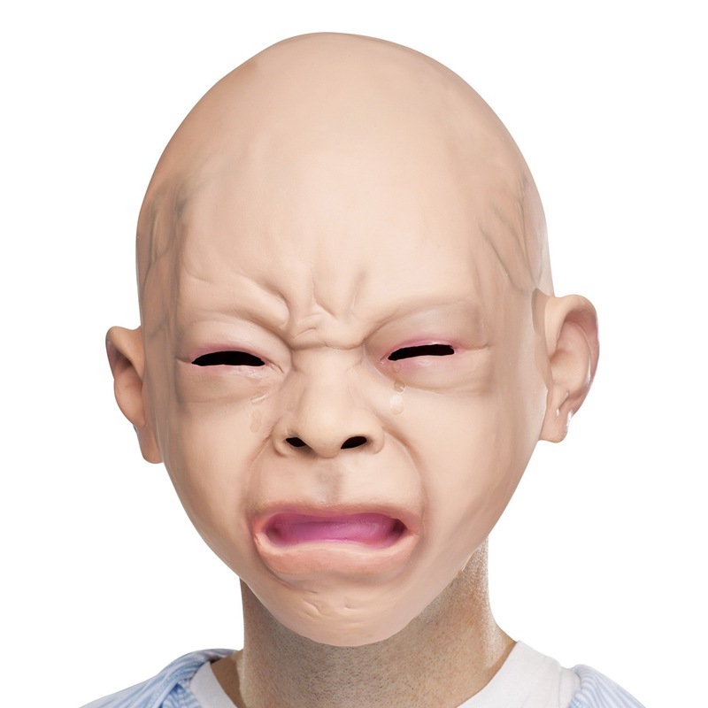 コスプレ 仮装 クライングベイビーマスク 【 コスプレ 衣装 ハロウィン パーティーグッズ おもしろ かぶりもの 面白い 笑える プチ仮装 面白マスク おもしろマスク 変装グッズ ウケる ハロウィン