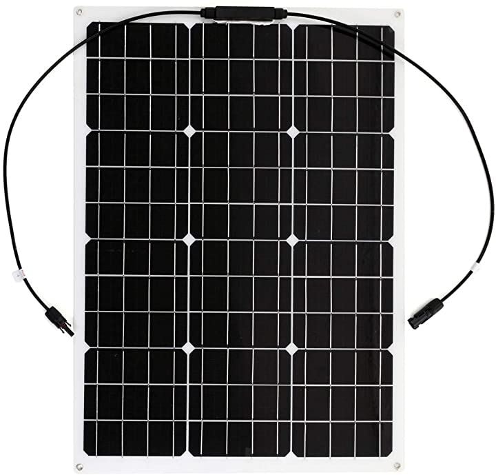スプレンノ 50W 単結晶 ソーラーパネル 薄型 軽量 曲げれる 太陽光発電 68x54(68x54cm)